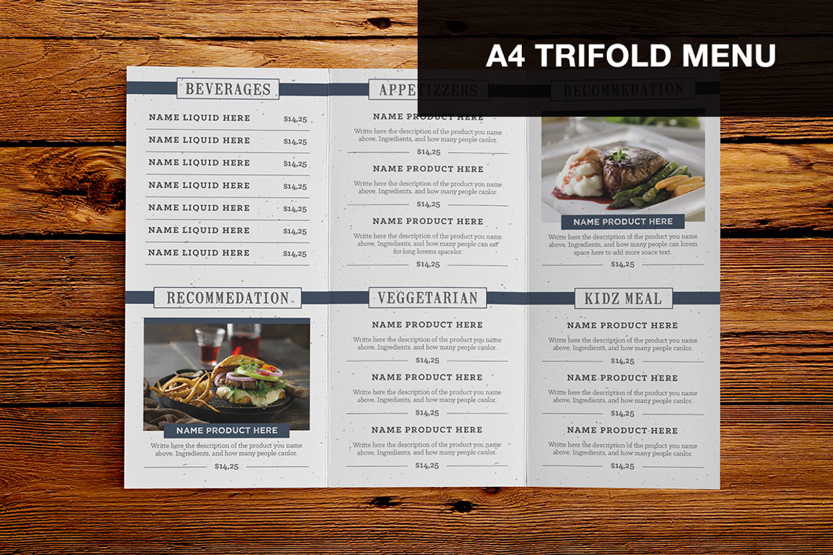 Classy Food Menu 5, a Brochure Template by Luuqas Design (Photo 5 of 12)