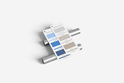Palette Card Mockup, a Product Mockup by MrLetters (Thumbnail 2 of 5)