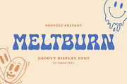 Meltburn - Groovy Display Font, a Handwritten Font by Timurtype (Thumbnail 1 of 7)