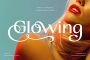 Glowing Font, a Sans Serif Font by INDERNEILk (Thumbnail 1 of 2)