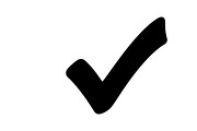 Simple and bold checkmark silhouette, an Illustration by Amazin_art (Thumbnail 17 of 26)