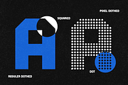 Dothed – Regular & Pixel Font, a Sans Serif Font by Drizy (Thumbnail 5 of 8)
