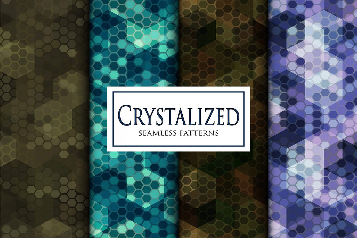 Crystalized hexagonal camouflage, a Pattern Graphic by ArchonDigitalShop (Photo 5 of 6)