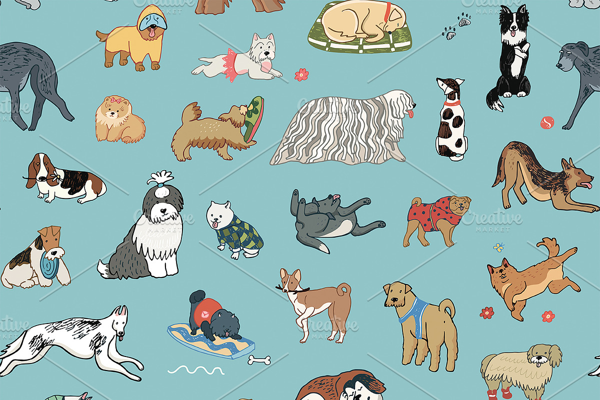 Funny Dogs, an Animal Illustration by GooseFrol (Photo 12 of 14)