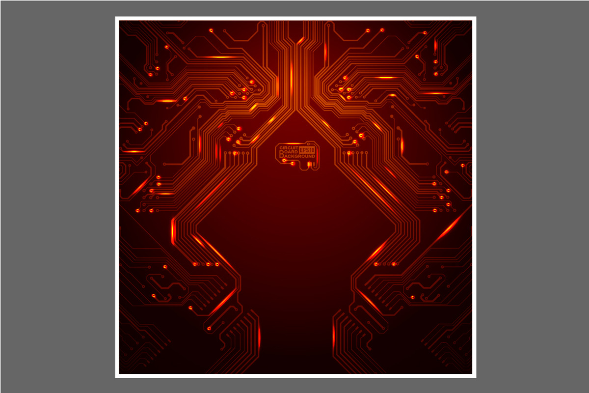 -50% Circuit boards backgrounds set, a Background Graphic by frost_newt (Photo 7 of 11)