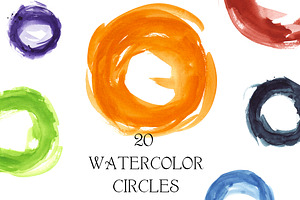 Watercolor circles