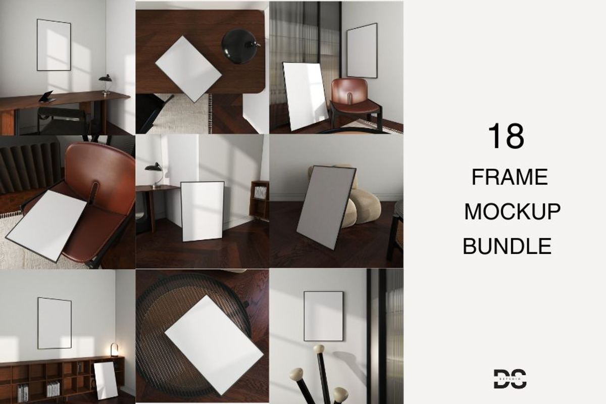 18 Bundle Frame Mockup, a Household Mockup by DSTUDIO888 (Photo 1 of 3)