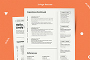 Modern Resume Template CV, a Resume Template by More Profesh (Thumbnail 2 of 6)