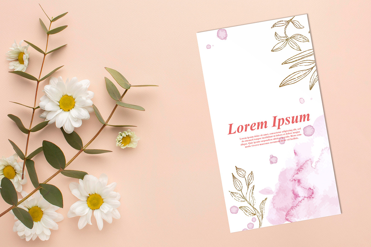 Watercolor Floral Background, a Decorative Illustration by Digital Studio (Photo 3 of 7)