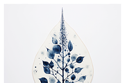Deca Co - Blue Ink Botanical Shapes, a Texture Illustration by milatovar (Thumbnail 19 of 25)