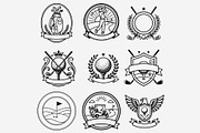 Simple Golf Logo Bundle, a Solid Icon by Tanya Kart (Thumbnail 5 of 9)