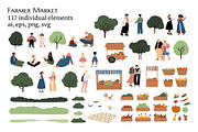 Farmer Market people set clipart, a Person Illustration by LyubovZaytseva (Thumbnail 1 of 8)