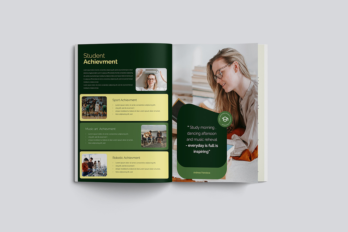 Project School Handbook Template, a Brochure Template by TMint Play (Photo 8 of 8)
