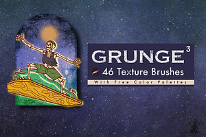 Grunge Texture Brushes For Procreate, a Brush Add-On by Pawsitively Aesthetic