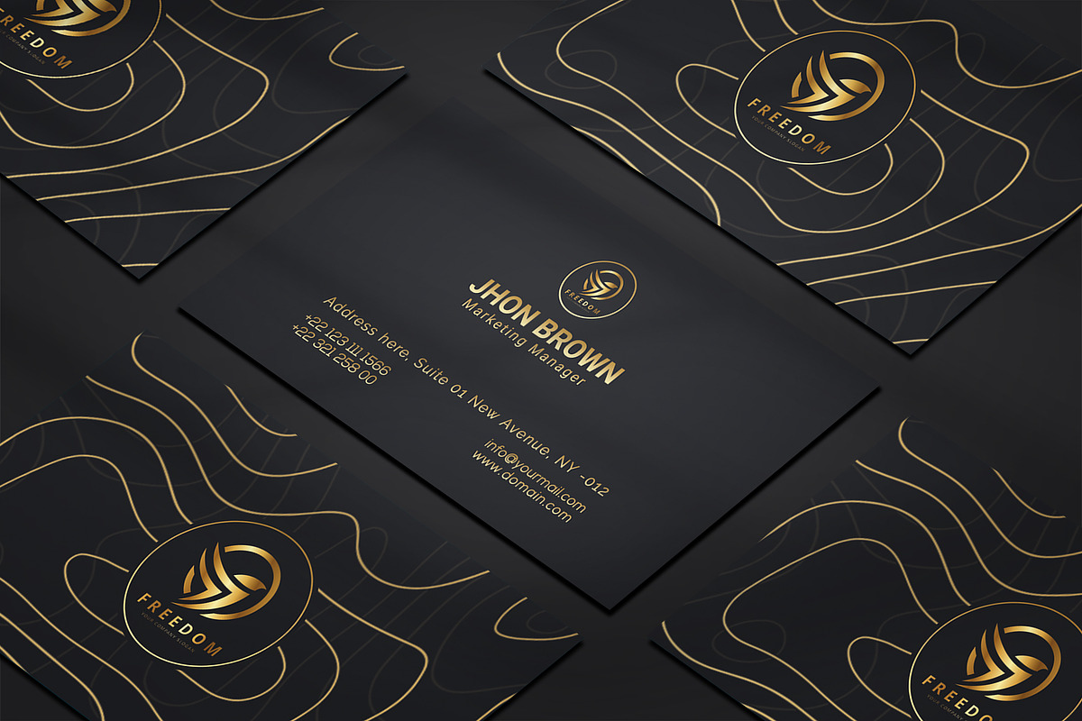 Business card Template & 3 Mock-up, a Business Card Template by Smashing_Studio (Photo 2 of 10)
