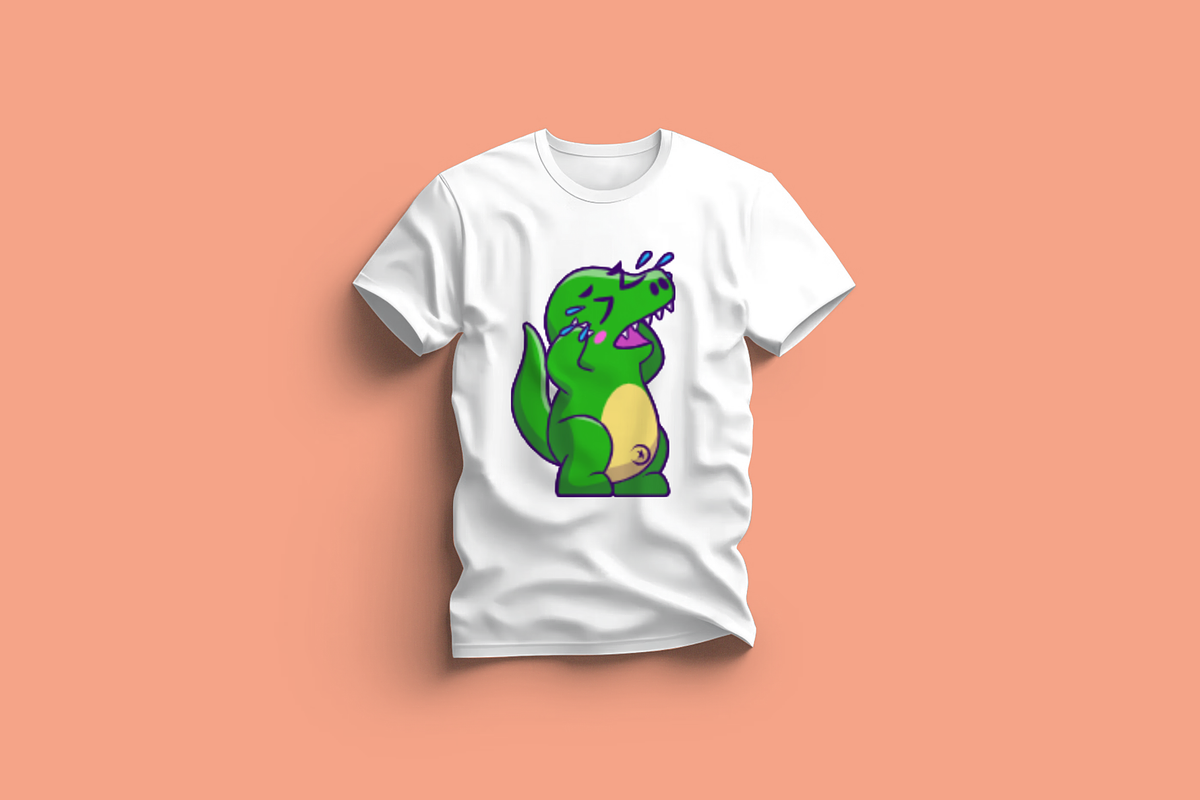 Cute Dino Crying Cartoon Vector, an Animal Illustration by Artstorystudio (Photo 3 of 3)