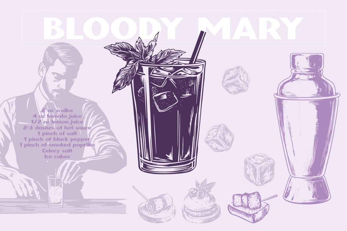 Cocktail Alcohol Drinks Illustration, a Food Illustration by Nocturnal Wolf (Photo 3 of 14)