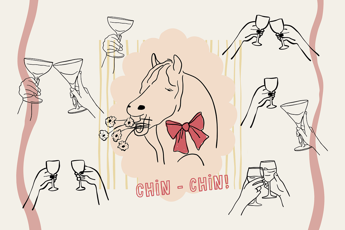 Cheers from the Horse, a Seasonal Illustration by DigARTbyHavroshka (Photo 8 of 10)