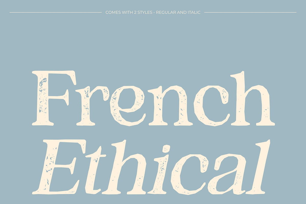 CS Bliska Stamp, a Serif Font by Craft Supply Co. (Photo 3 of 8)