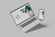 Macbook pro & iPhone 14 Pro mockup, a Mac Mockup by mahhyud (Thumbnail 9 of 11)