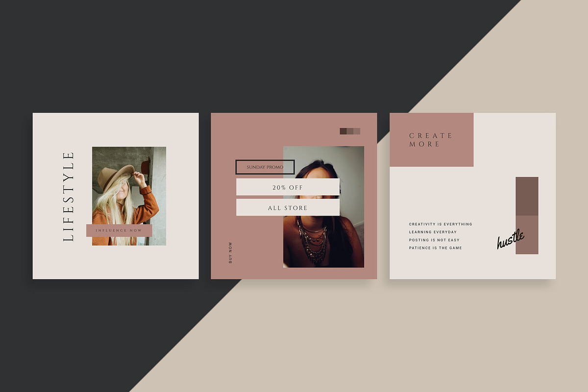Fashion & Lifestyle V2 Instagram Kit, a Social Media Template by Design District (Photo 5 of 20)