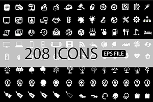 208 ICONS VECTOR SET Buy 1 Get 1