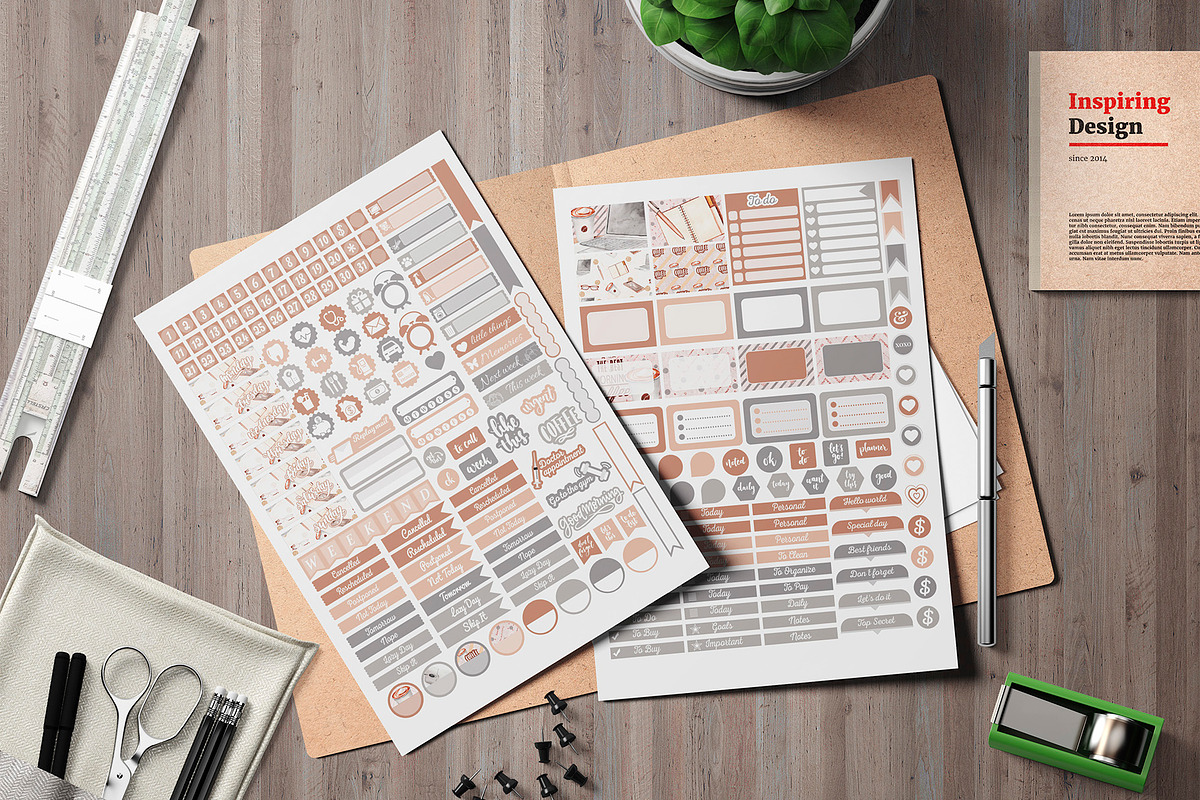 Planner Sticker Template ECLP, a Design Template by DigitalDesignAI (Photo 5 of 7)