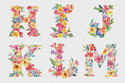 Watercolor Floral Alphabet, an Object Graphic by DesignRocket (Thumbnail 3 of 8)