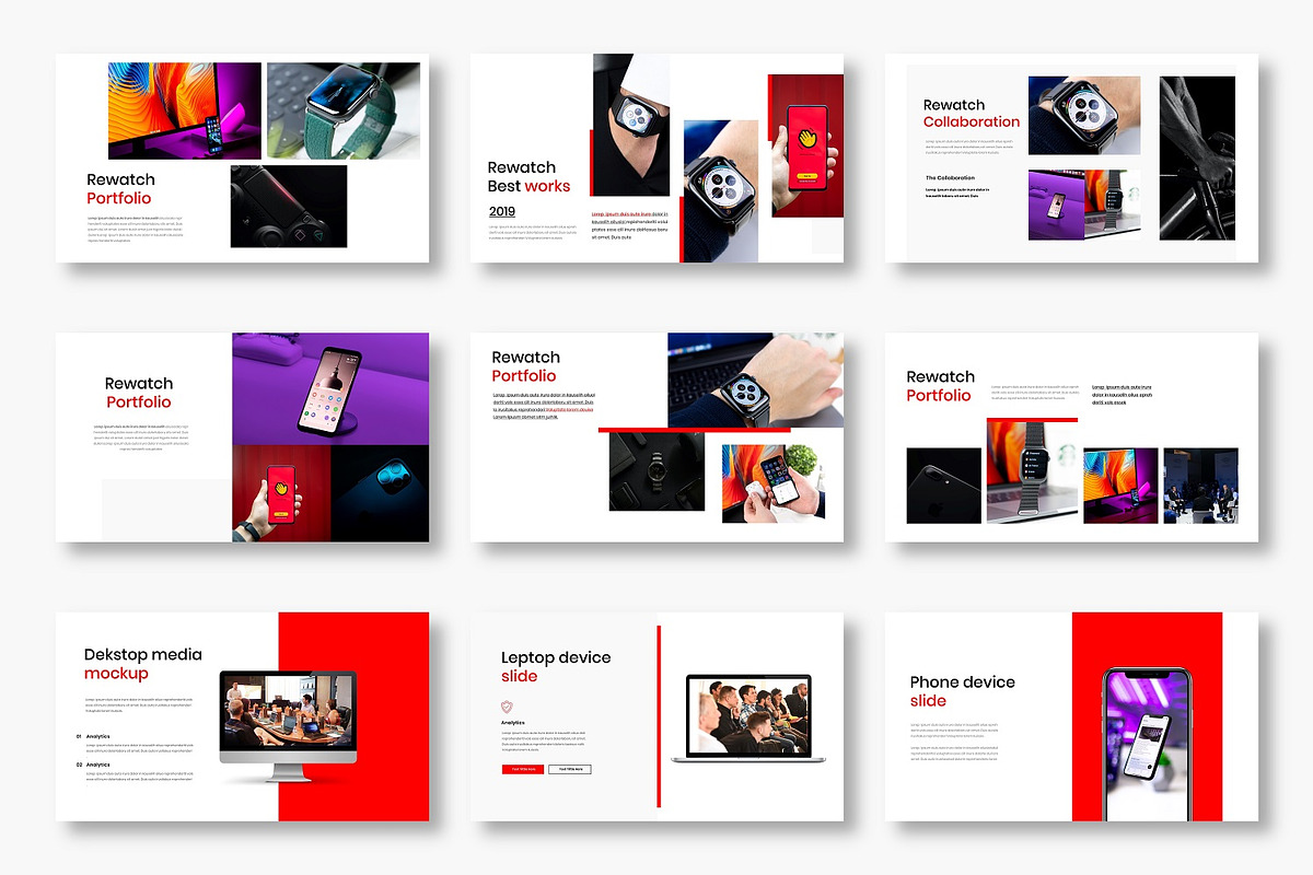 Rewatch – Business PowerPoint Templa, a Presentation Template by Dens Creative Studio (Photo 4 of 6)
