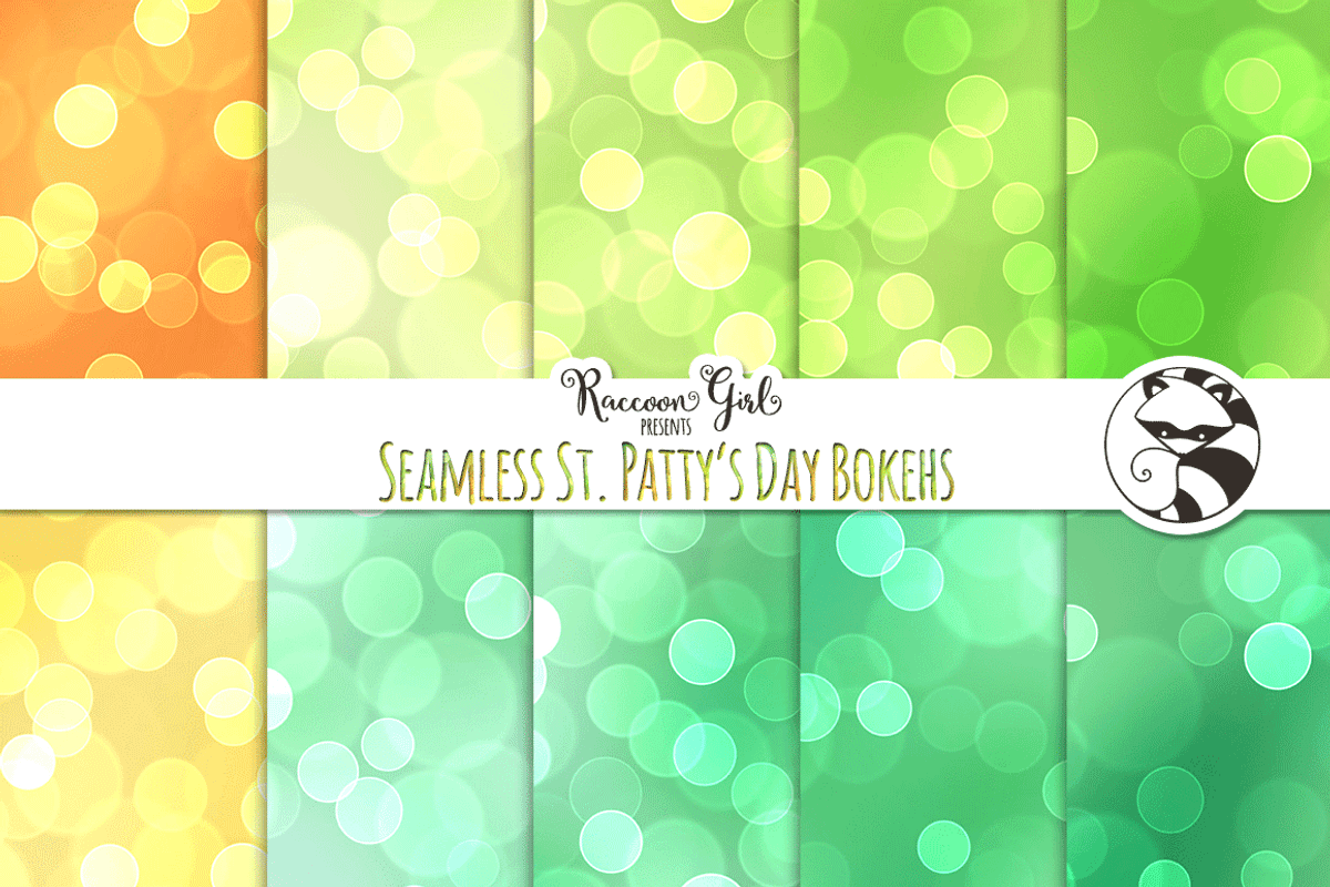 Seamless St. Patty's Day Bokehs preview 2