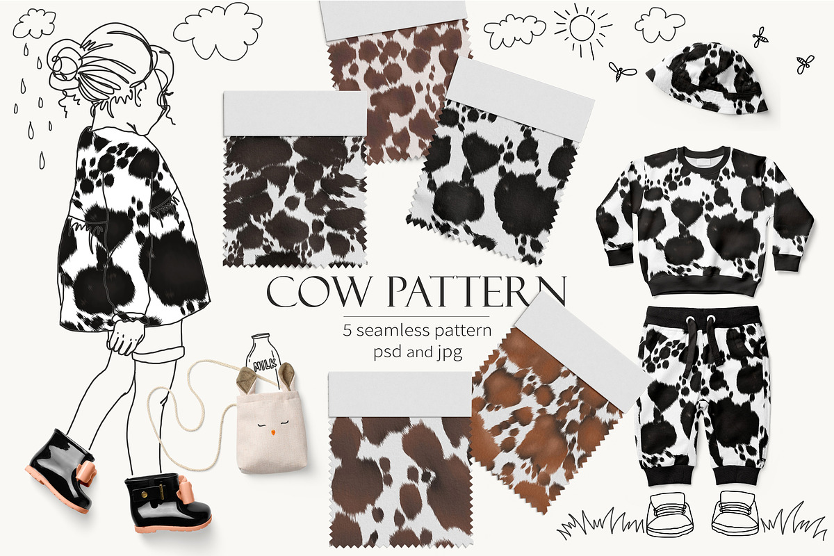 Cow pattern, a Pattern Graphic by Elona Laff (Photo 1 of 4)
