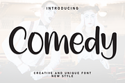 Comedy | Script Font, a Script Font by Scratchones (Thumbnail 1 of 8)