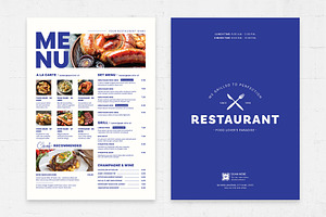 Bold Menu Template