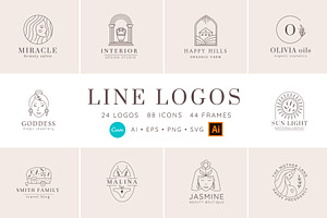 Line Logos CANVA & AI