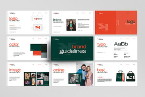 Retro Brand Guideline Presentation, a Print Template by MightyDesign
