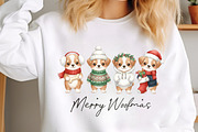 Merry Woofmas Christmas Dogs PNG, an Illustration by SinaCreation (Thumbnail 3 of 6)