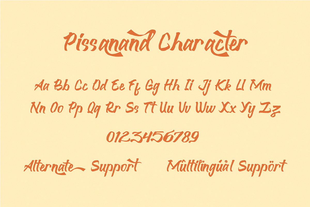 Pissanand Handwriten Vintage, a Script Font by Rocket Template (Photo 7 of 8)