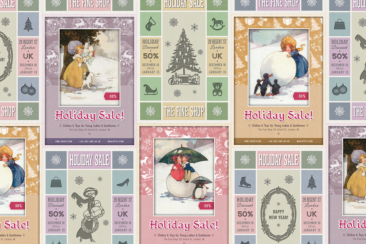 34 New Year Flyers & Cards, a Flyer Template by Digital Space (Photo 4 of 7)