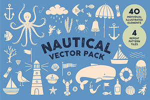 Nautical Vector Illustration pack