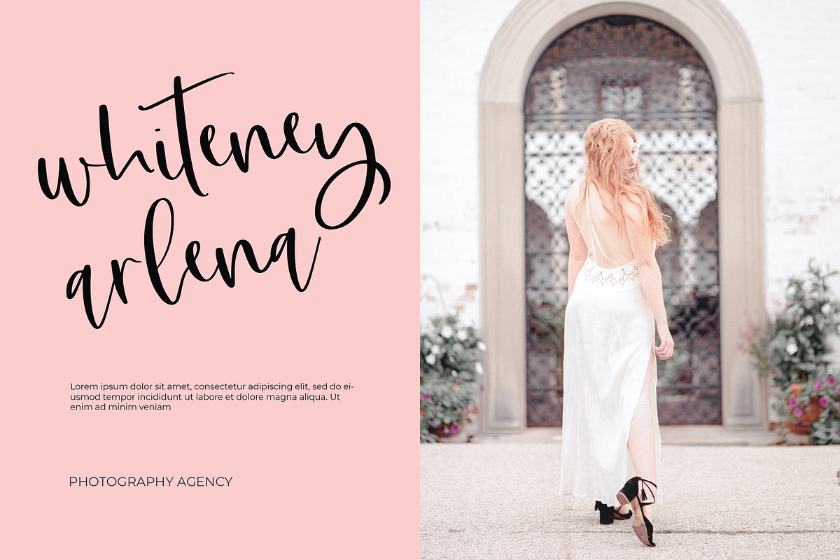 Posting Card Brush Font preview 2