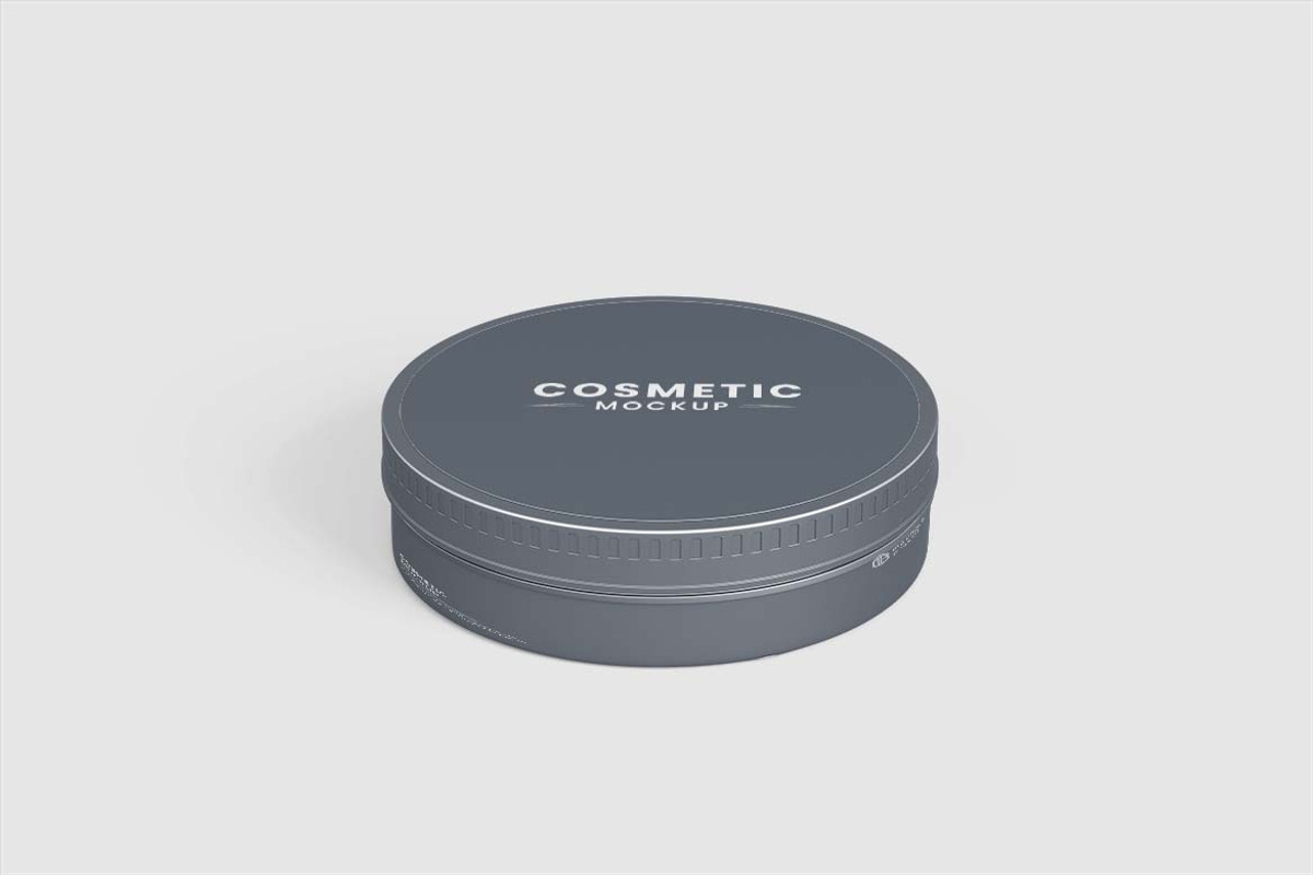 Round Cosmetic Tin Mock-Up, a Cups & Container Mockup by tiyasprabawa (Photo 3 of 5)