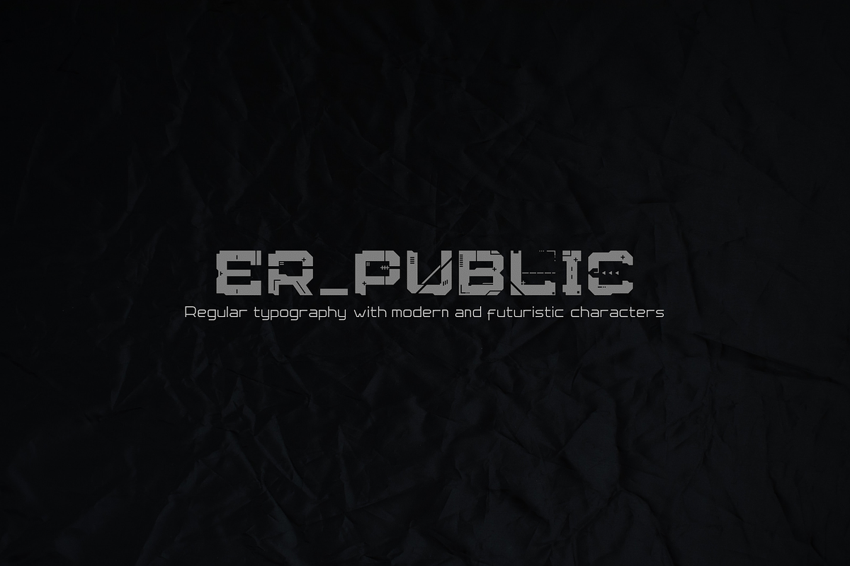 er_public font, a Sans Serif Font by gREyPUBLIC (Photo 1 of 3)