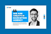 Clean Marketing Agency Web Banner, a Social Media Template by Saman Osama (Thumbnail 2 of 3)