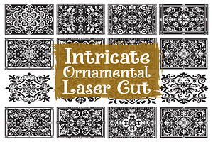 Elegant Floral Swirl Laser Cut, an Illustration by balal