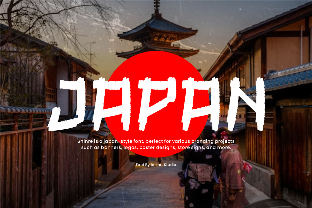 Shinre - Japanese Font, a Handwritten Font by Iqsiart Studio (Photo 2 of 7)