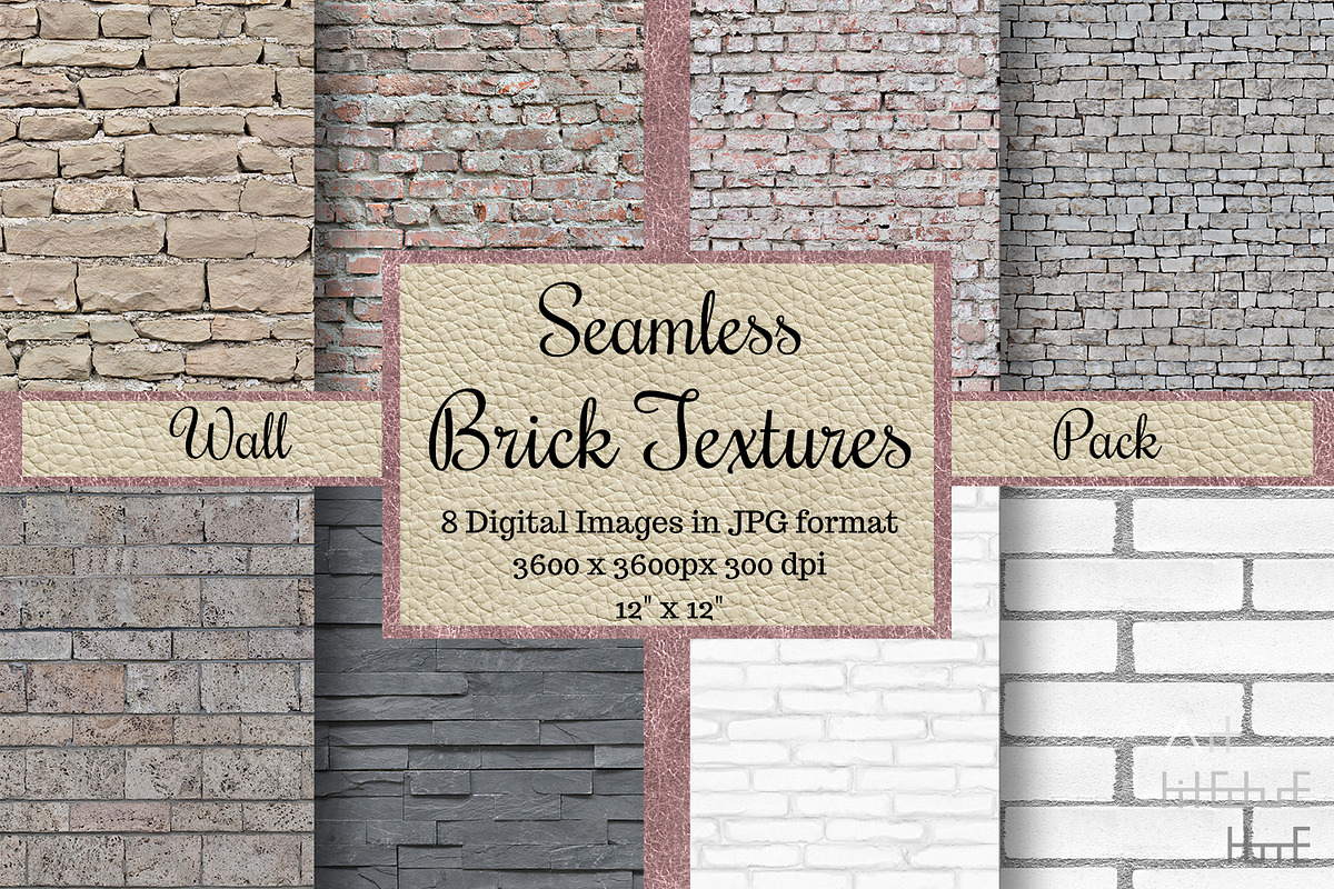 Seamless Brick Textures - Wall Pack, a Texture Graphic by Arthitecture Home (Photo 1 of 11)