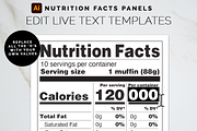 Adobe Nutrition Facts Panel Template, a Branding & Logo Template by Bdemm Studio (Thumbnail 2 of 7)