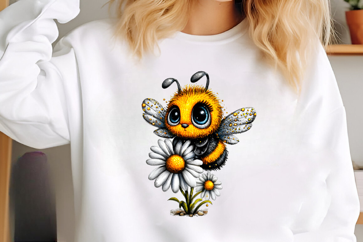 Watercolor Spring Bee Clipart, an Illustration by GatewayDesign (Photo 3 of 5)