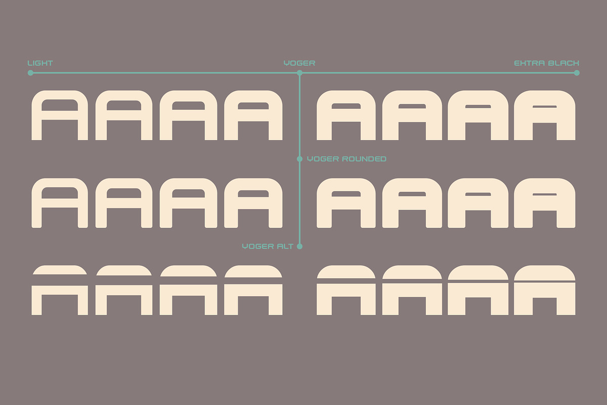 Yoger — Logo display font, a Sans Serif Font by TirionType (Photo 7 of 9)
