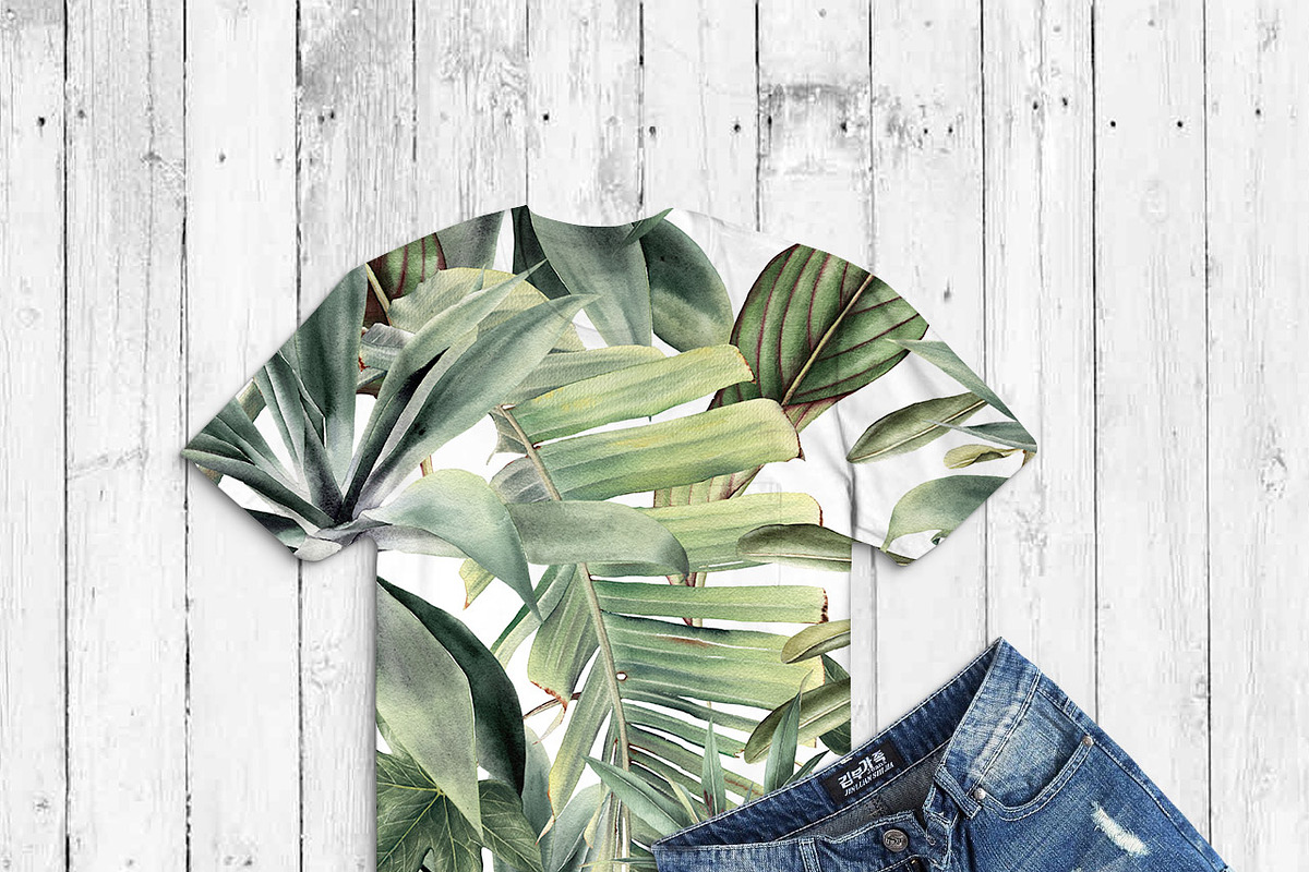 Seamless tropical patterns, a Pattern Graphic by ollalya (Photo 15 of 17)